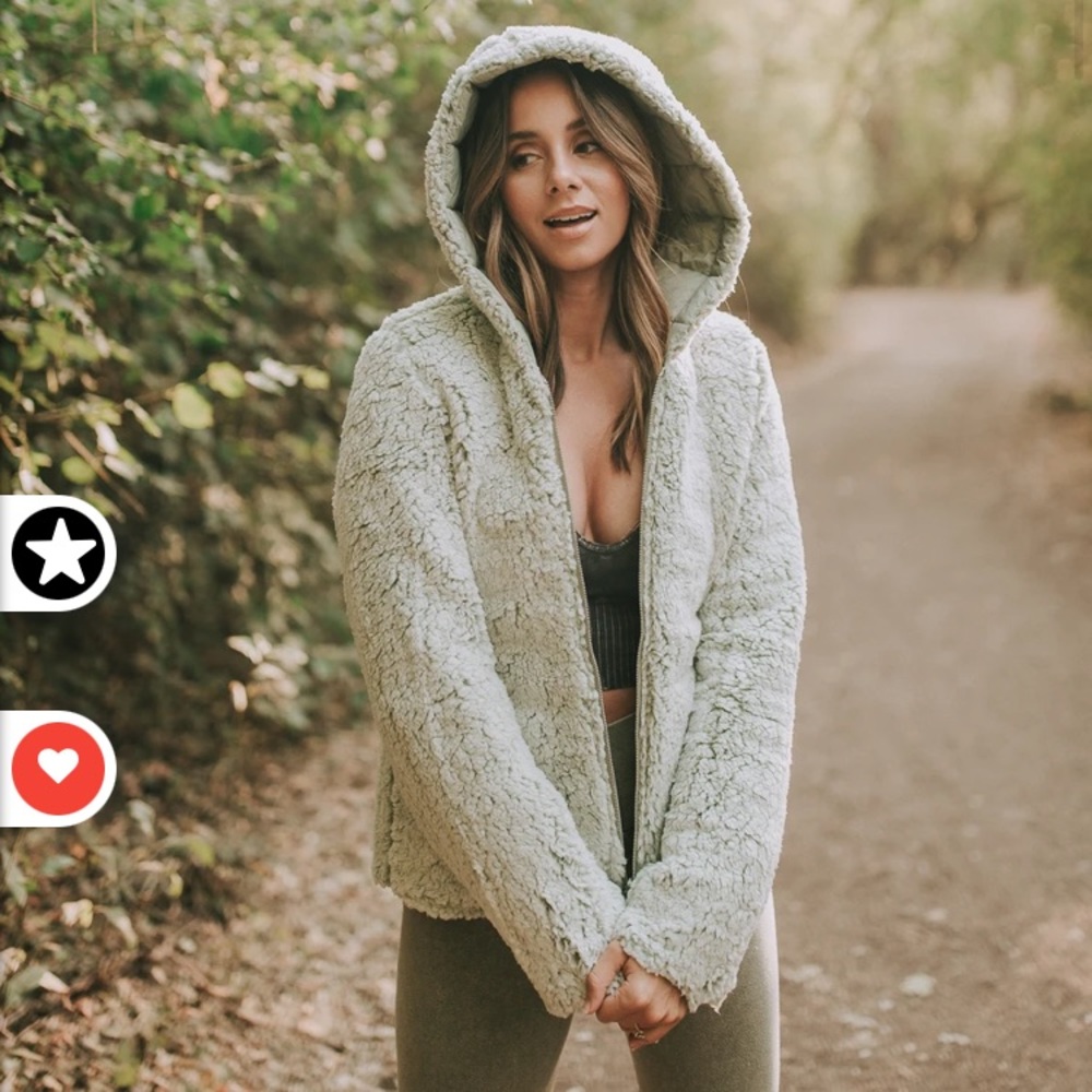 Henly reversible hooded puffer jacket in blue sz S